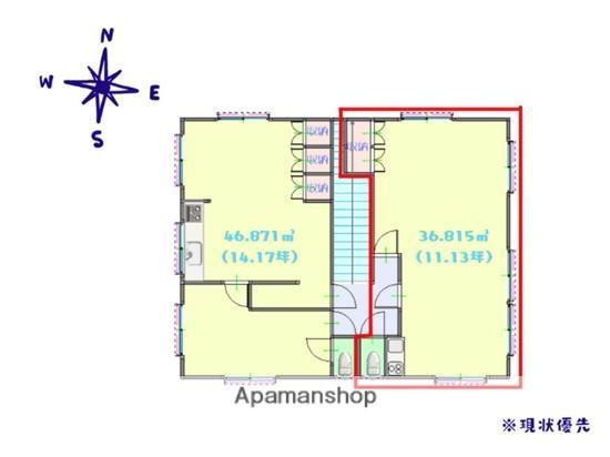 丸美ビル(ワンルーム/2階)の間取り写真