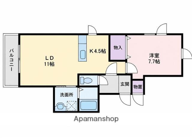 ヴィーナスヴィレッジⅥ(1LDK/3階)の間取り写真