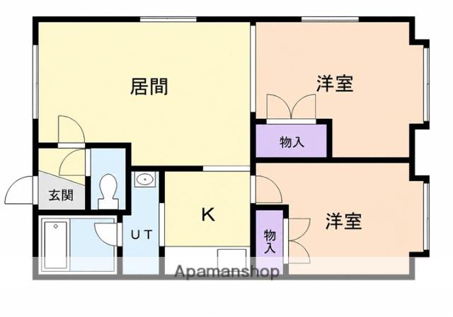 エルストファーゼ柳町Ⅰ(2LDK/2階)の間取り写真