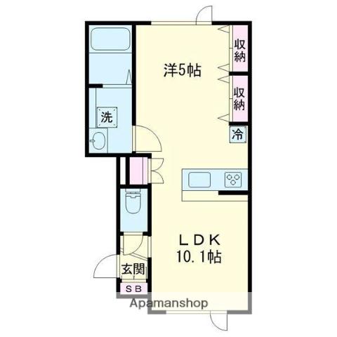 MAISON17 (1LDK/1階)の間取り写真