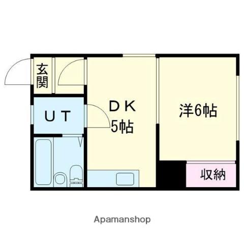 コーポABC(1DK/2階)の間取り写真