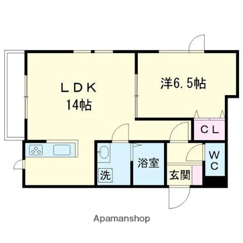 MAISON DE アルエⅡ(1LDK/1階)の間取り写真