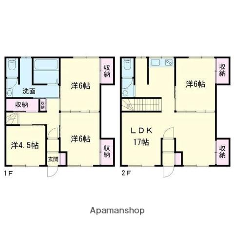 エステートライフ日吉暁(4LDK/2階)の間取り写真