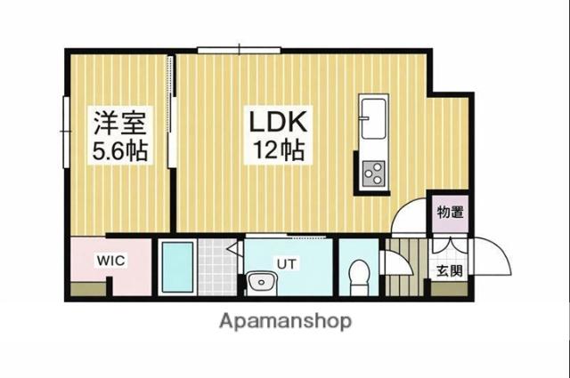 MARESSE SUMICLO(1LDK/1階)の間取り写真