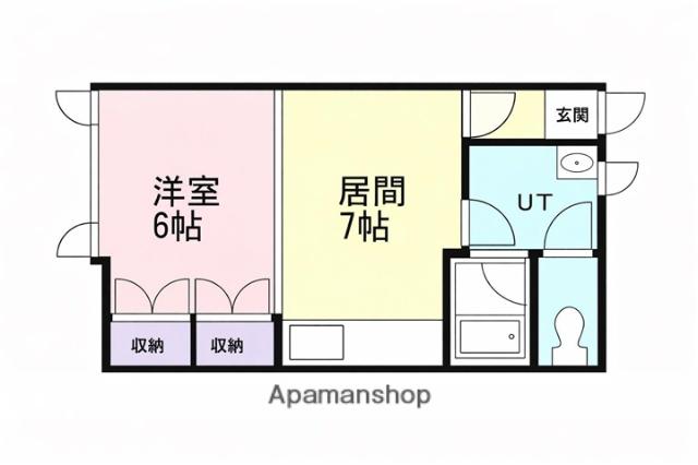 コーポサイランス(1DK/2階)の間取り写真