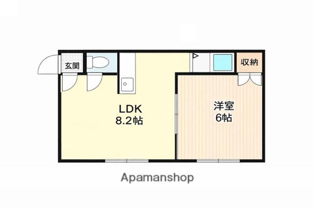 エステート壱番館(1DK/1階)の間取り写真