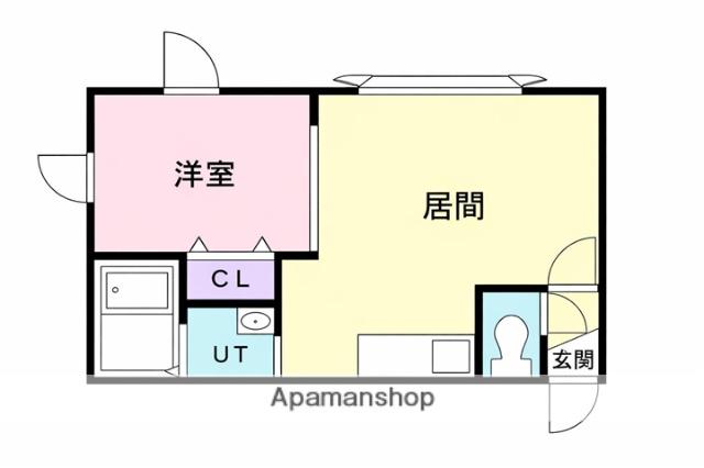 エクセレンス啓北(1DK/2階)の間取り写真
