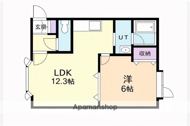 レインボーハウス沼ノ端NO29(1LDK/2階)の間取り写真