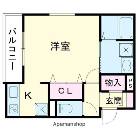 SUMICLO IV(ワンルーム/1階)の間取り写真