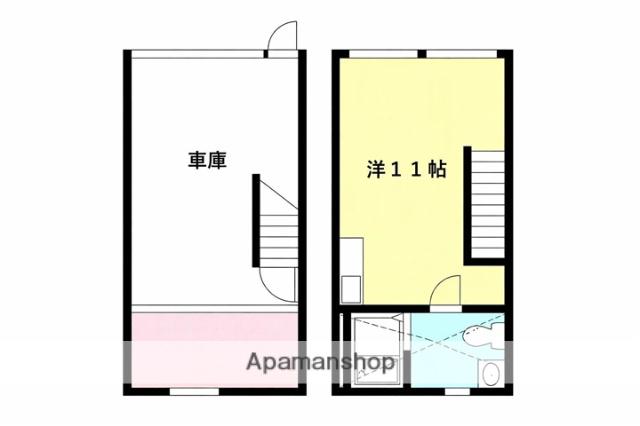 AREA 053 SITE-M(ワンルーム/2階)の間取り写真