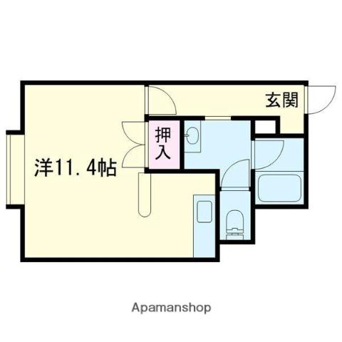 クリスタルハーモニー26(1LDK/2階)の間取り写真