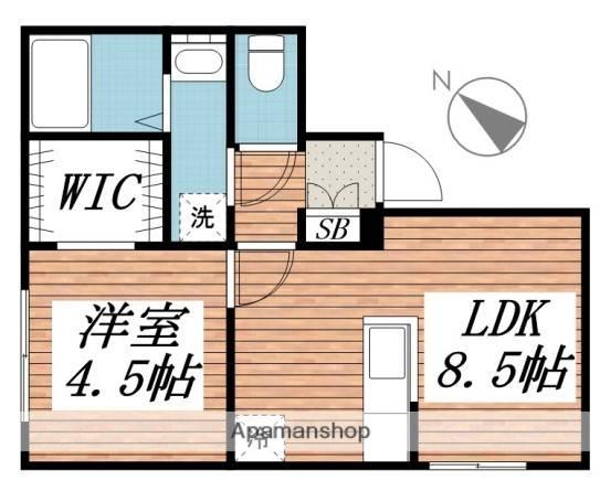 CLASS大町(1LDK/4階)の間取り写真