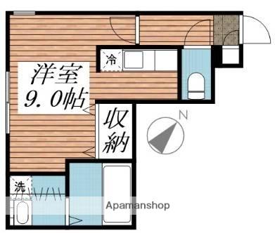 ステージ表町(1K/4階)の間取り写真