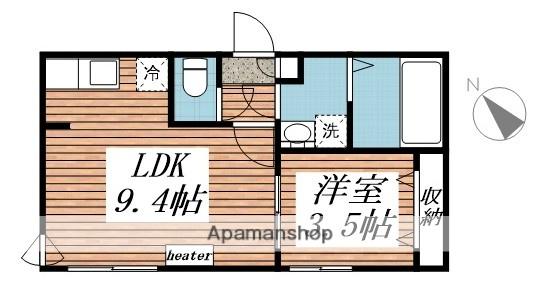 ステージ表町(1LDK/5階)の間取り写真