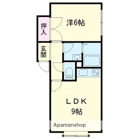 シティハイツ3(1DK/1階)の間取り写真