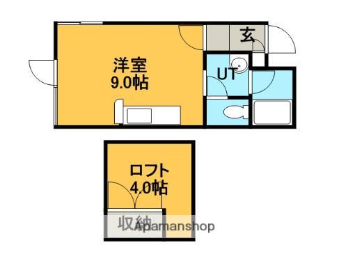 マイハウス前田Ⅰ(ワンルーム/1階)の間取り写真