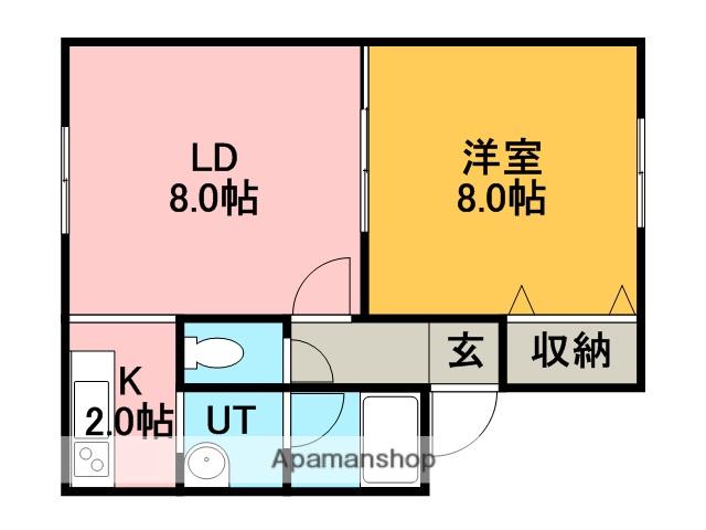 メゾンドシャルマン5(1LDK/1階)の間取り写真