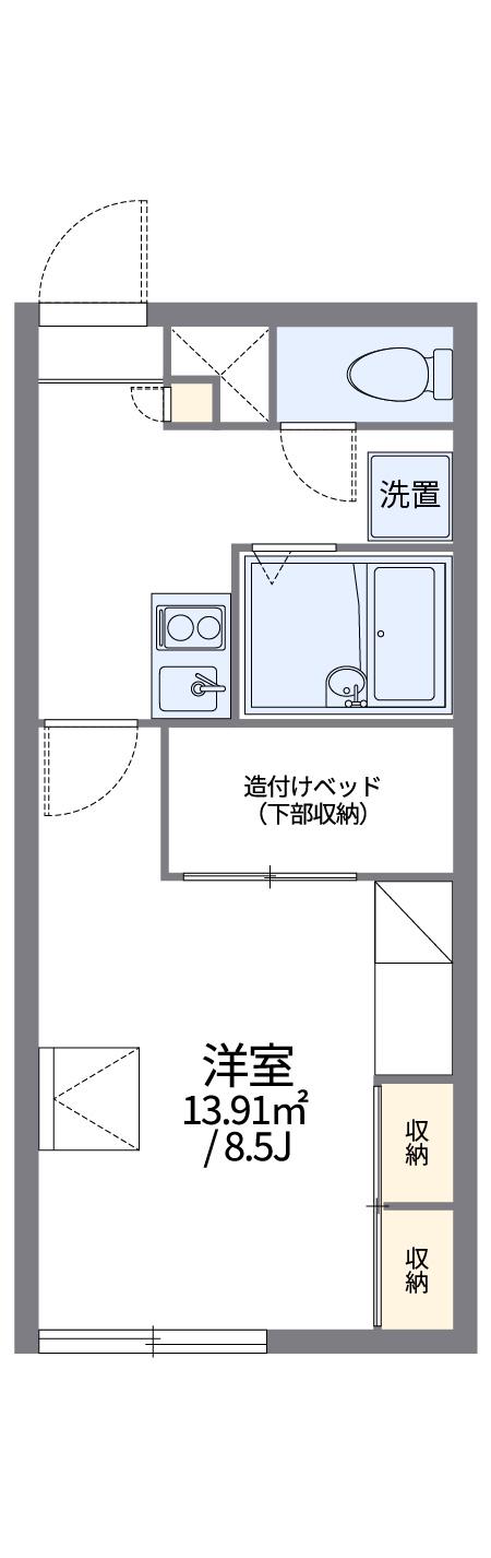 レオパレスJ&M(1K/2階)の間取り写真