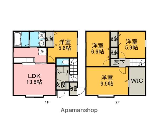 テラスコートＣ−４(4LDK)の間取り写真