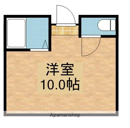 花川ヴィレッジ(ワンルーム/2階)の間取り写真