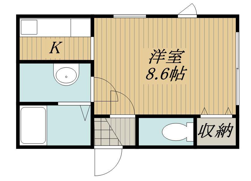 オレンジコート917(ワンルーム/1階)の間取り写真