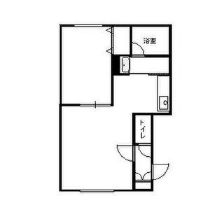 ハイエスト中谷(1LDK/2階)の間取り写真