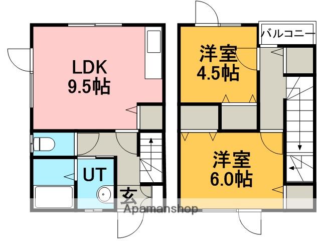 ＴＥＲＲＡＣＥ２．６(2LDK)の間取り写真