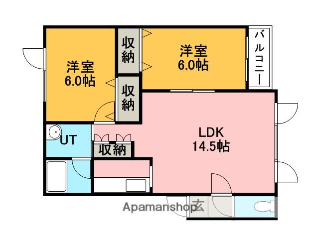 パストラルアベニュー(2LDK/1階)の間取り写真