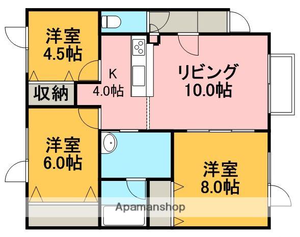 ソレイユⅡ(3LDK/1階)の間取り写真