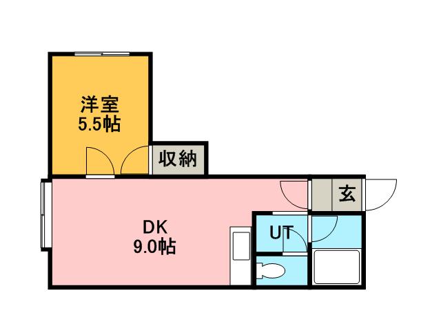 メゾンステラV(1LDK/3階)の間取り写真