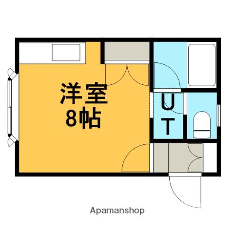 エスペランサ前田(ワンルーム/1階)の間取り写真