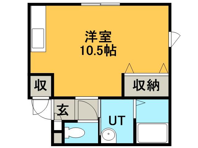 ハイツ・リヨン(ワンルーム/1階)の間取り写真