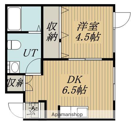 アッタテラス(1DK/2階)の間取り写真