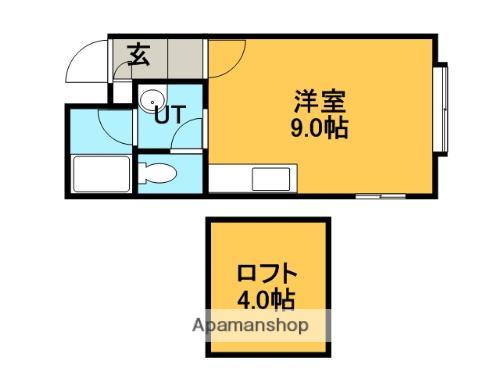 マイハウス前田Ⅲ(ワンルーム/1階)の間取り写真