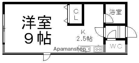 エスポワール花川(1K/1階)の間取り写真