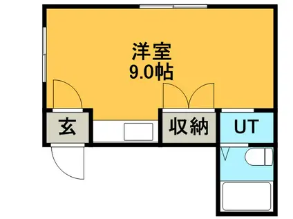 エクセレント前田(ワンルーム/2階)の間取り写真