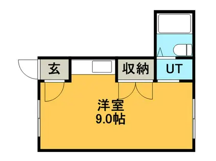 エクセレント前田(ワンルーム/1階)の間取り写真