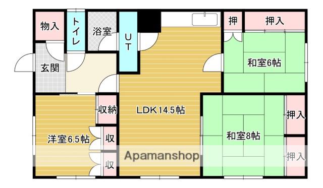 マルエスハイツ(3LDK/1階)の間取り写真