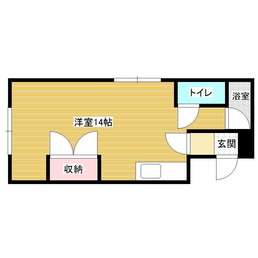 パークサイド78(ワンルーム/1階)の間取り写真