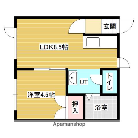 サンフロンティアタウン(1LDK/1階)の間取り写真