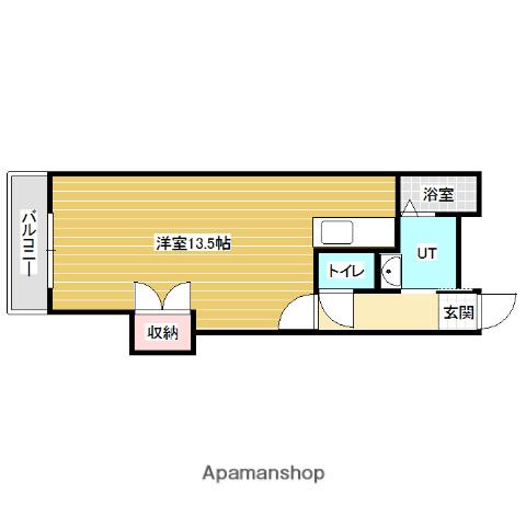 ホルスビル(ワンルーム/3階)の間取り写真