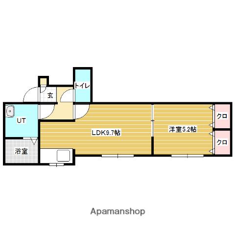 STELLA LUCE(1LDK/2階)の間取り写真