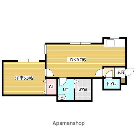 STELLA LUCE(1LDK/2階)の間取り写真