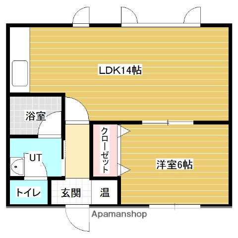 サンフィルⅡ(1LDK/2階)の間取り写真