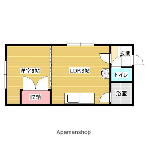 クドウハイツⅥ(1LDK/3階)の間取り写真