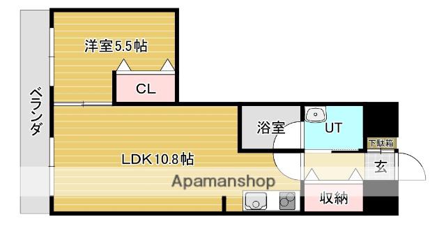 アーバンヴィレッジ岩見沢(1LDK/3階)の間取り写真