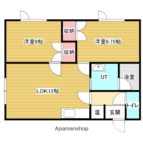 ウイング101(2LDK/1階)の間取り写真