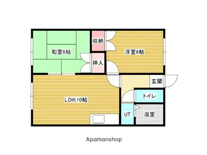 PHDハイム(2LDK/2階)の間取り写真