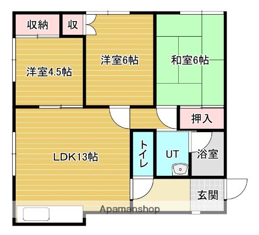 コーポめぐろ(3LDK/2階)の間取り写真