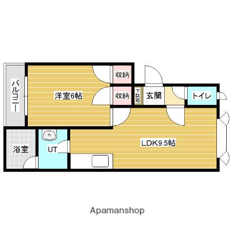 パークマンションⅤ(1LDK/2階)の間取り写真